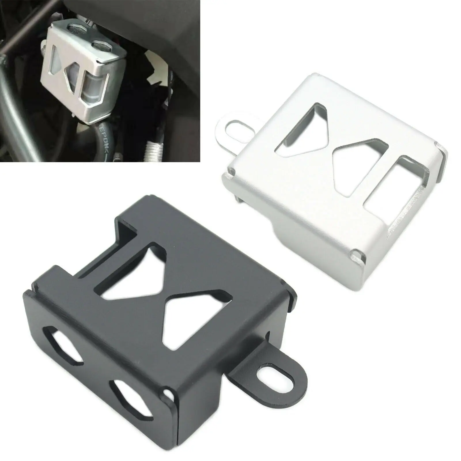 For Suzuki DL1000 V-Strom VStrom 1000 2014-2021 Motorcycle Rear Brake Fluid Pump Tank Reservoir Guard Cap Oil Cover A