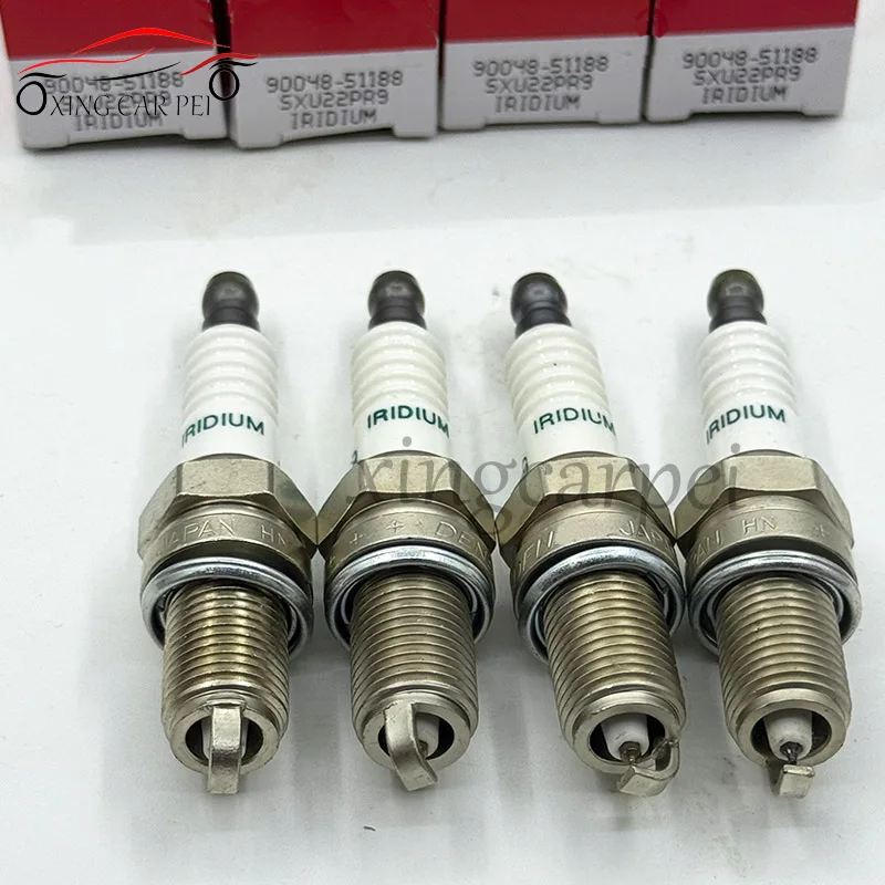 4 шт. SXU22PR9 90048-51188 Иридиевая свеча зажигания подходит для Toyota Avanza для Daihatsu YRV Terios Sirion Materia Extol Copen Bego 1.3L
