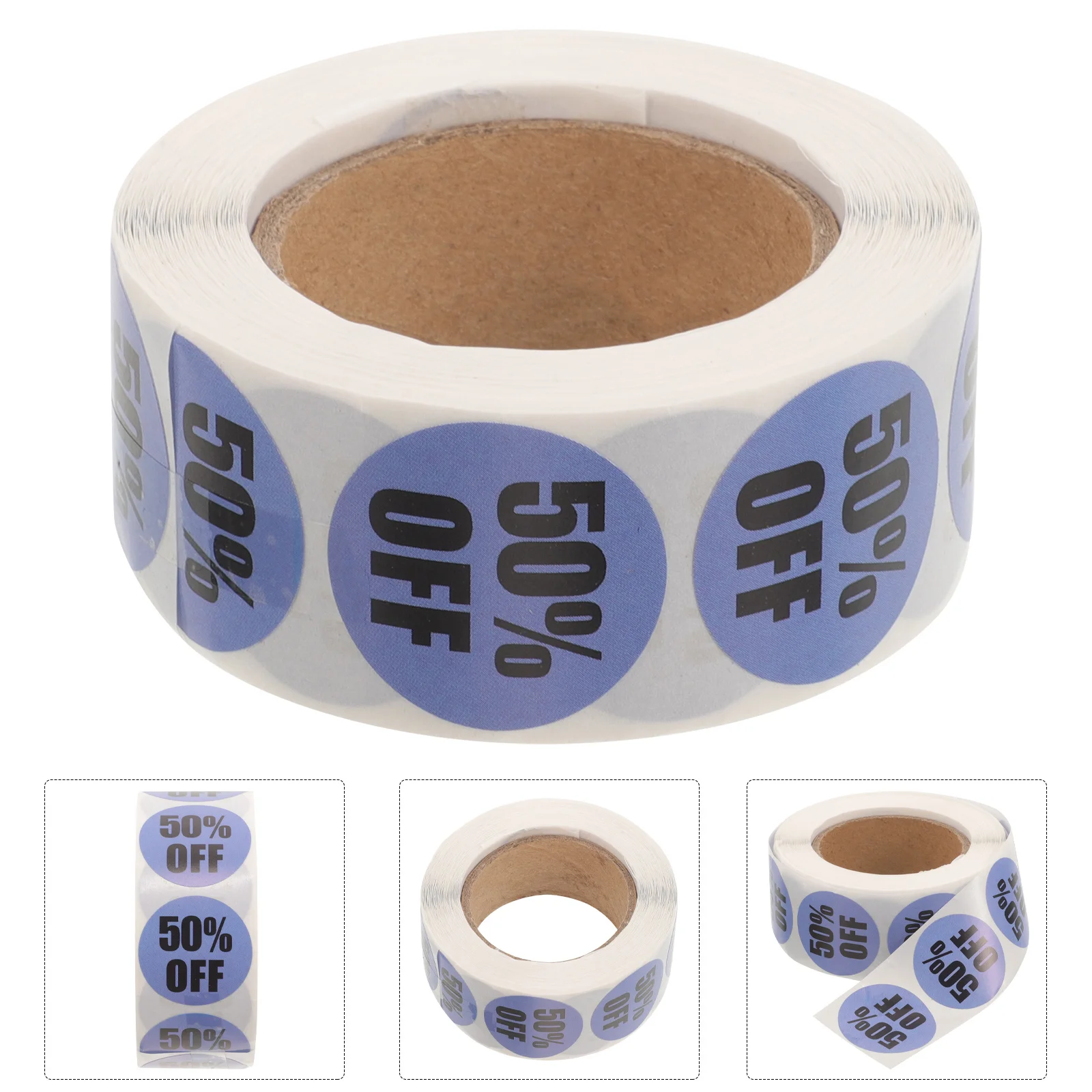 

1 Roll Self-Adhesive Stickers Reliable Round Labels for Supermarket Price Signs Clearance Sale Display Tools