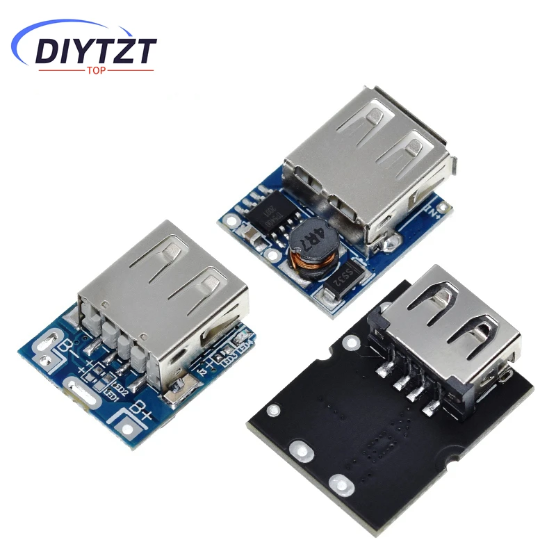DIYTZT USB-C/Micro USB 5V 1A 2A 3,1A Mobile Power Bank Motherboard Boost Converter Step-Up Power Modul mit Reverse Schutz