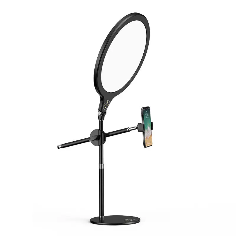 Full screen filling light mobile phone telescopic desktop floor bracket filling light