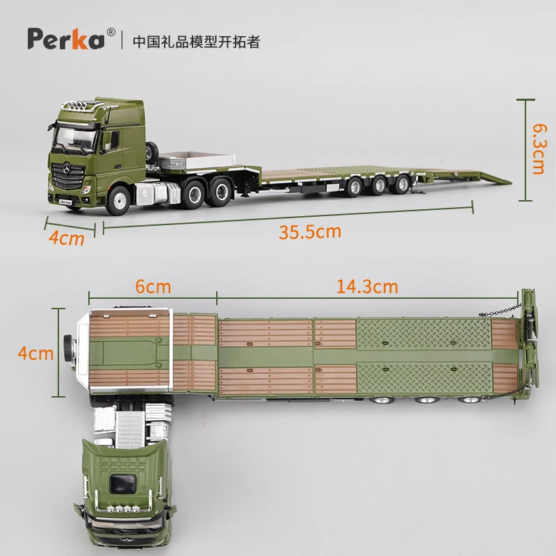 

Северная выставка HEC Limited Edition 1:64, коллекционная модель планшетного прицепа из сплава, орнамент, декоративный подарок для взрослых.