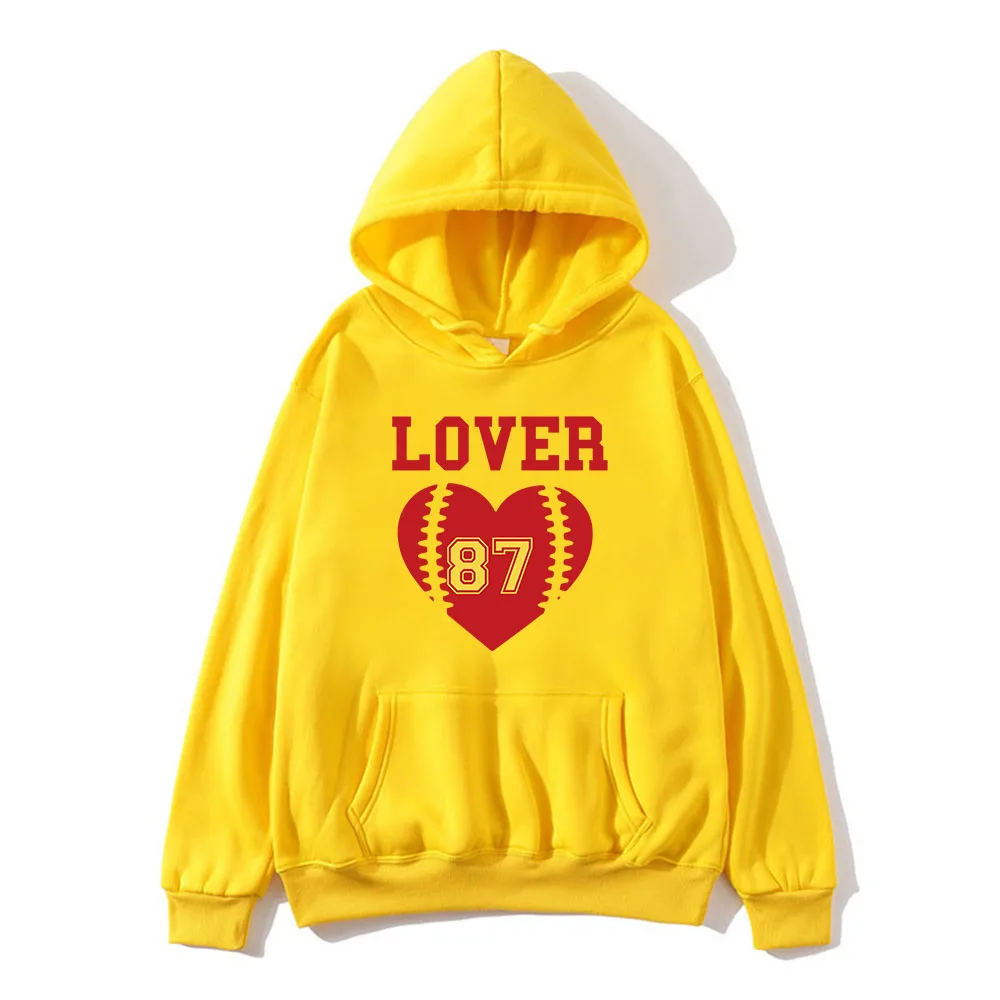 

Go Taylor's Boyfriend Hoodie for Autumn/Winter Fleece Fashion Clothing 87 Football Casual Long Sleeve Graphic Printing Pullovers