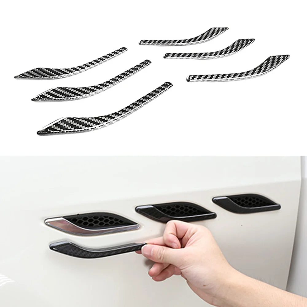 

For Maserati Levante 2016-2021 Ghibli 2014-2021 Car Side Air Vent Fender Cover Intake Vent Trim Decal Sticker Accessories