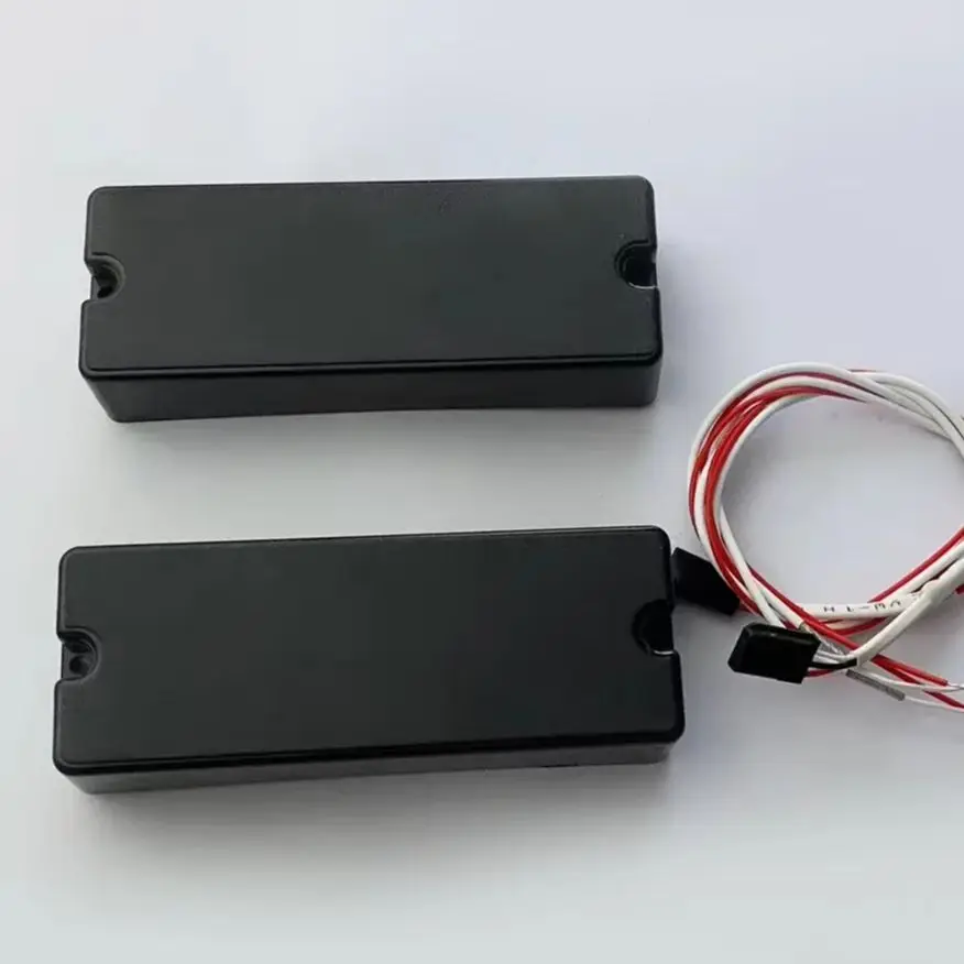

2Pcs 5-String Sealed Active Humbucker Pickups Black Closed Pickups for Electric Bass Guitar