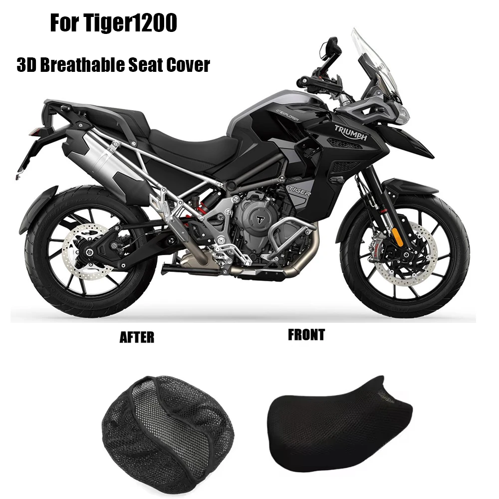 

For Tiger1200 3D Breathable Seat Cover Tiger 1200GT Seat Protect Accessories For Tiger 1200 GT PRO Insulation Seat Cushion