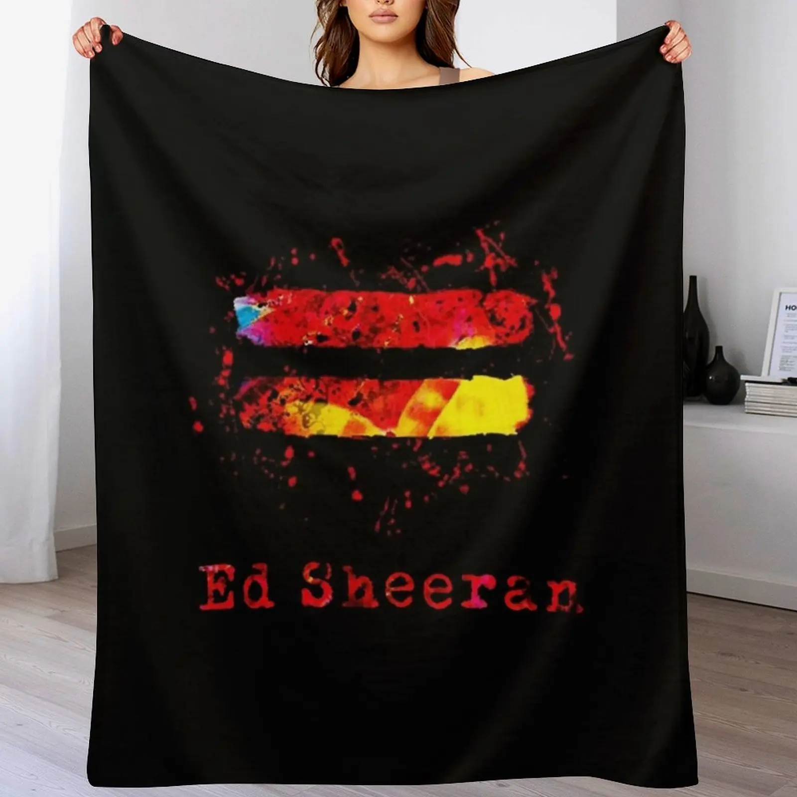 ed sheeran music Throw Blanket Flannel Fabric Luxury Brand Flannels warm for winter Blankets