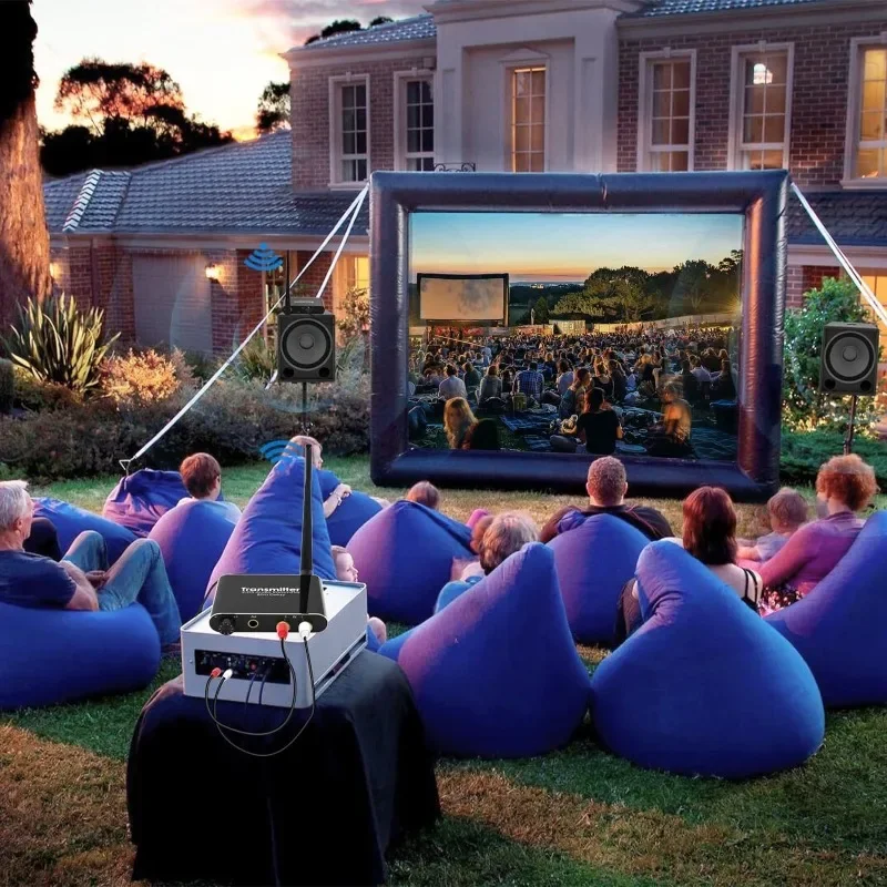 Цифровой беспроводной аудиопередатчик и приемник 50 м 2,4G беспроводной аудиоадаптер с конвертером R/L RCA 3,5 мм для ТВ-приставки DVD ПК