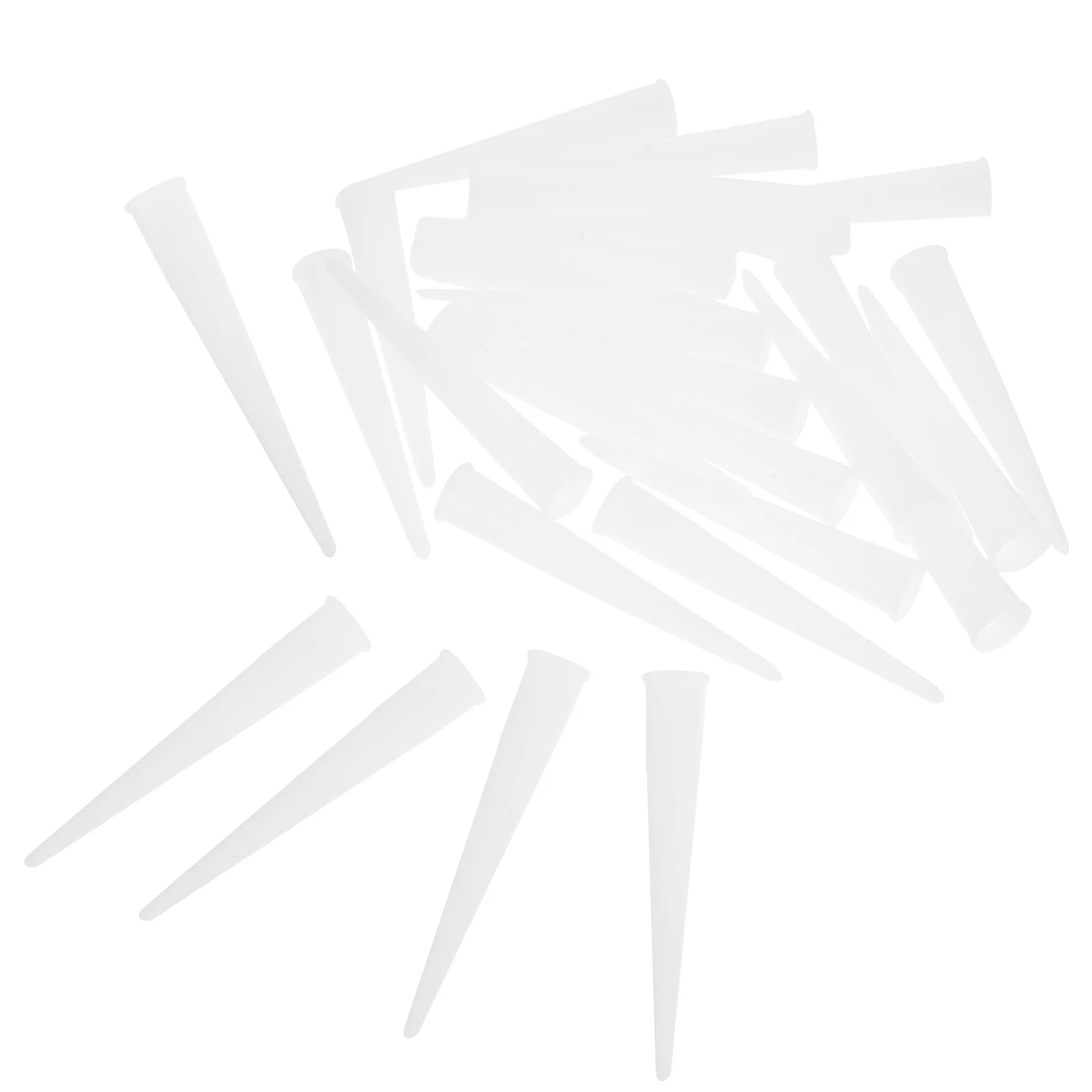 60 قطعة فوهات السد الزجاجي فوهات أنبوب بلاستيكي لتطبيق مانع التسرب الاستغناء السلس غير عصا أداة السد المتينة