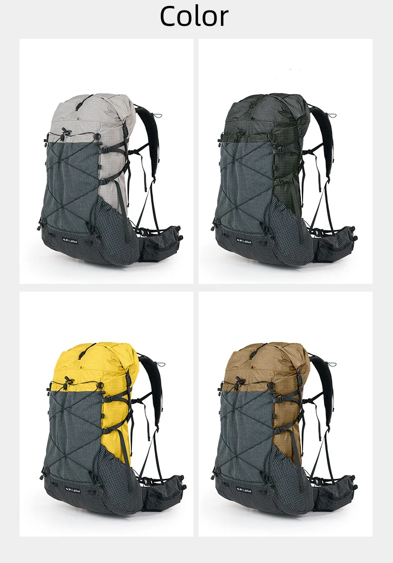 3F UL GEAR Yue 45+10L Rucksack Outdoor Camping Rahmentasche Ultraleichter verstellbarer Multifunktionsrucksack Wandern Bergsteigen – Detail 4