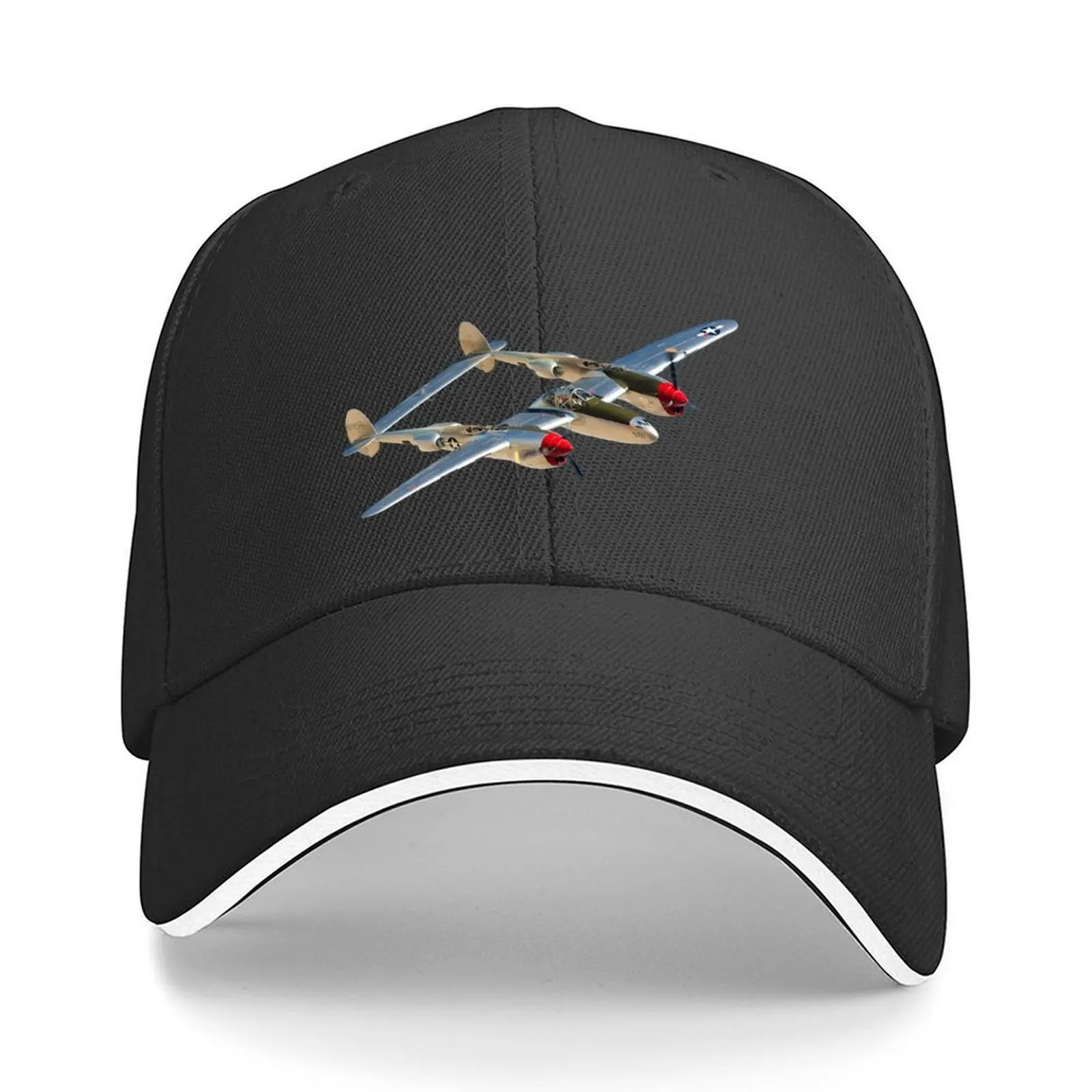 

P-38 Lightning WW2 fighter Baseball Cap Designer Hat New Hat western Hat Brand Man cap Boy Women's