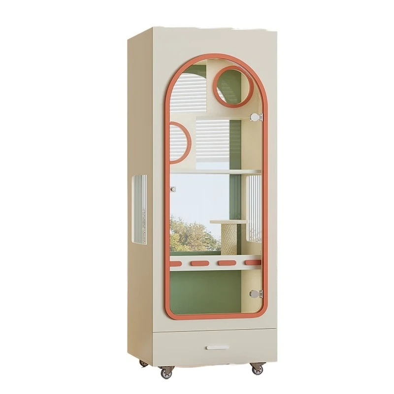 Cat Cage Home Indoor Cat Nest Cat House HD Orange -