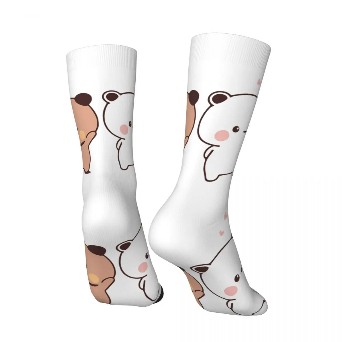 Funny Happy Men's compression Socks Balloon Retro Harajuku Milk and Mocha Bubu Dudu Hip Hop Novelty Casual Crew Crazy Sock