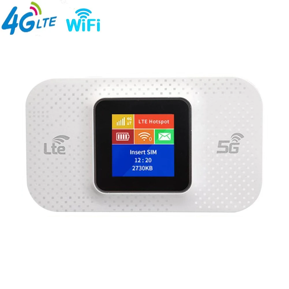 150Mbps 4G LTE WiFi Router Portable Pocket MiFi Modem Sim Card Slot Mobile Wifi Hotspot 3650mAh Wireless Router for Outdoor Car