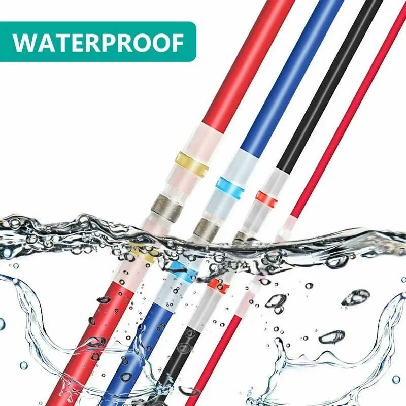 50-800x Solder Seal Wire Connectors Heat Shrink Insulated Electrical Wire Terminals Butt Splice CableCrimp Waterproof Automobile