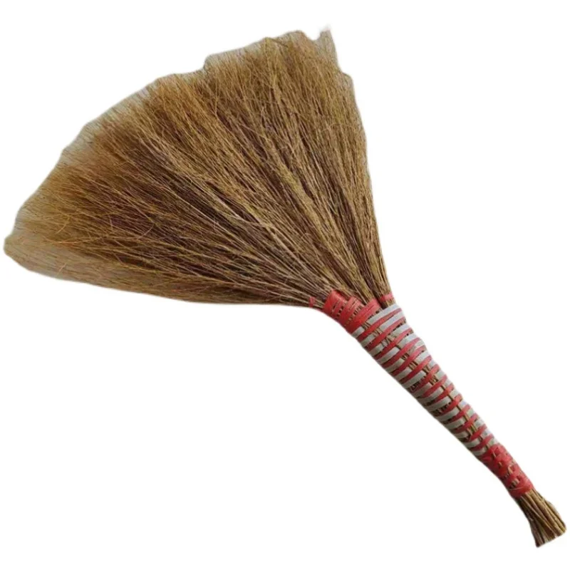 

Iron Broom Hand-Made Old-Fashioned Broom Household Courtyard Factory Rural Rough Melic Herb Extra Woven