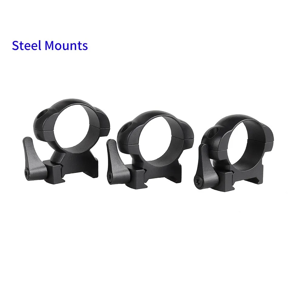 

Tactical 1pair 30mm Steel Scope Rings Low High Sight Mount 20mm Picatinny Rail