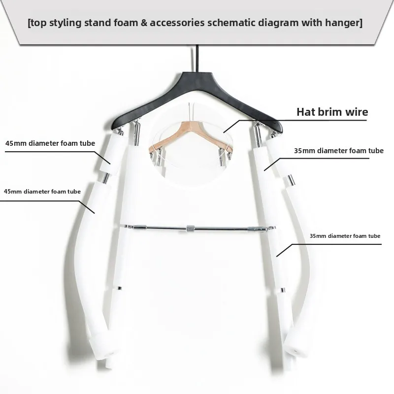 Tops creative modeling photography hangers, adjustable model display hangers, clothing creative hanging props