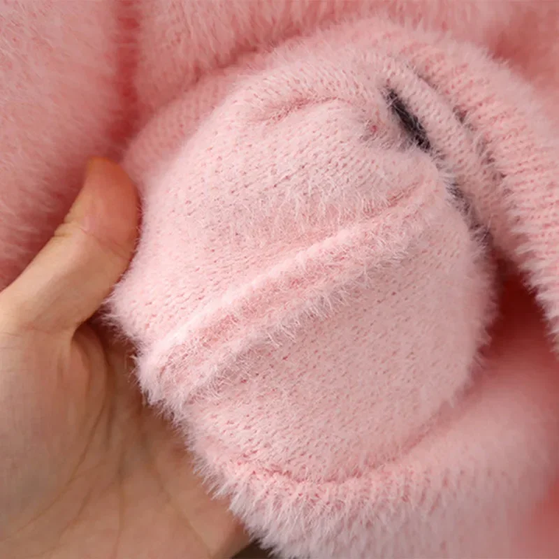 Girls Sweaters Baby Clothes Soft Smooth Material 3-11 Years Old Autumn Winter New Fashion Style Children Knitted Sweater GY06101 image 5