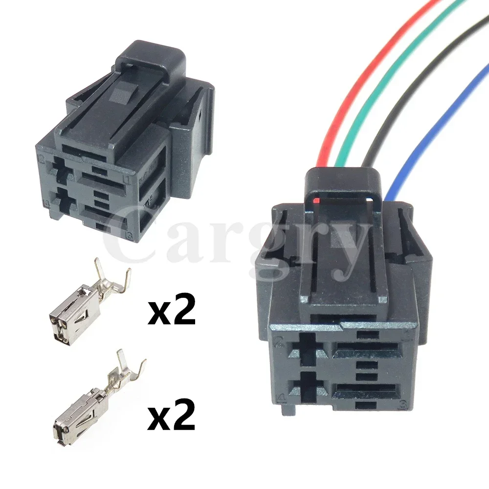

1 Set 4P 1-1418507-2 4H0972704 AC Assembly Composite Adapter Car Electric Cable Socket for BMW Auto Wiring Connector
