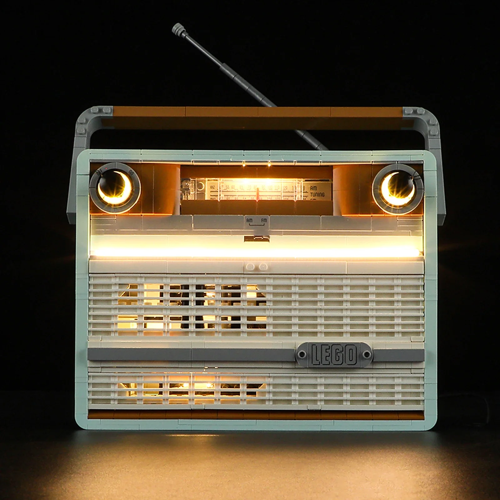 Retro Radio Remote Control Version Lighting Set For Creator Expert 10334 Not Include Building Blocks (Only Led Light Kit)