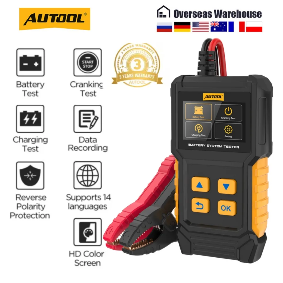 【新品】AUTOOL BT360 デジタル バッテリーチェッカー バッテリー診断器 AUTOOL BT360 8-29V 車バッテリーテスターデジタル自動車診断