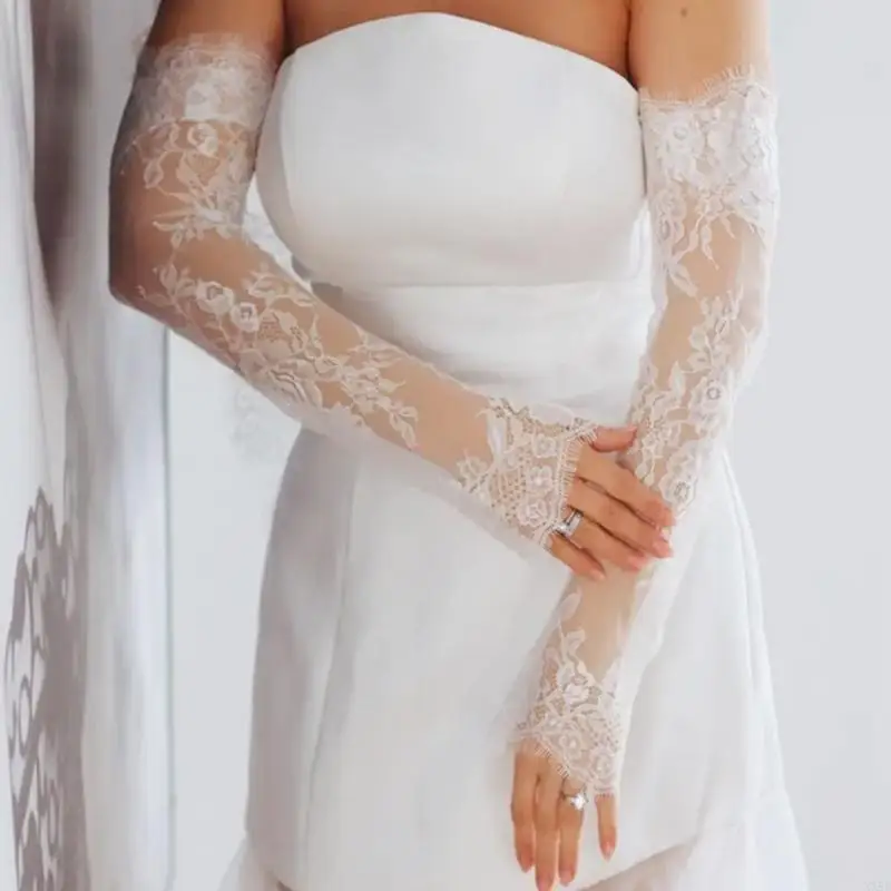 lace arm sleeves for wedding dress Charming Mermaid Lace Backless Long Sleeves Sweetheart Wedding Dresses, FC4283