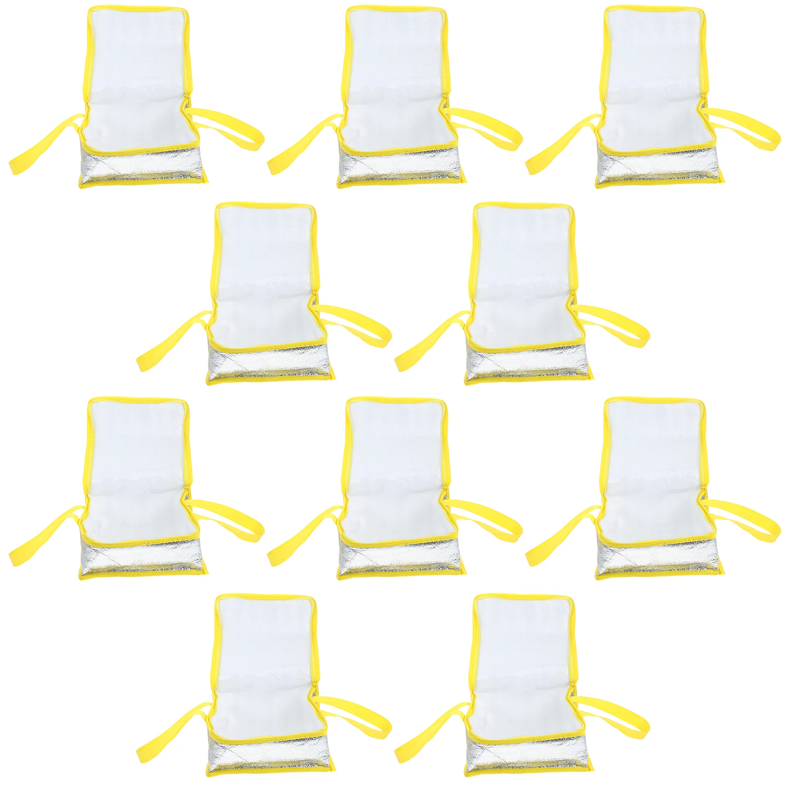 

10PCS Pizza Insulation Bag Hot Portable Cooler Food Carrier Grocery Cake Large Insulated Thermal Preservation Reusable