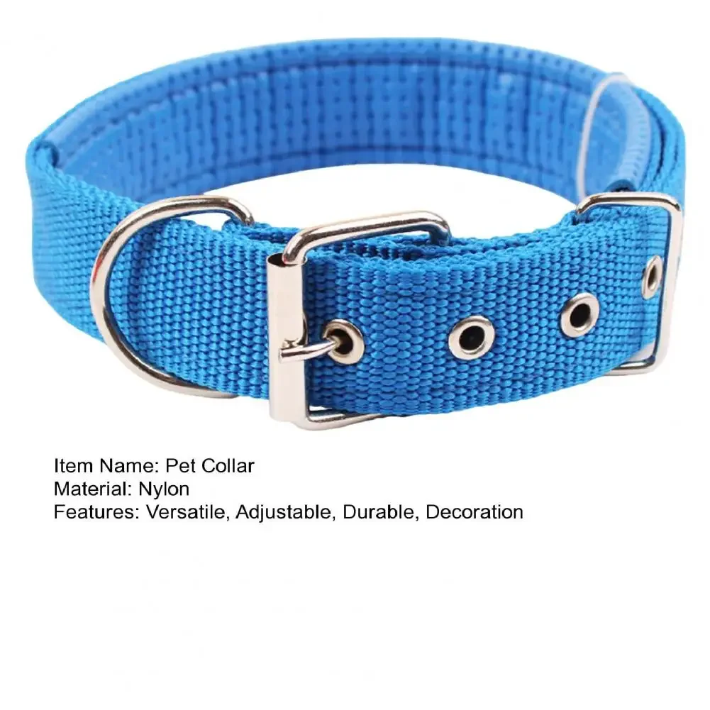 Adjustable Dog Collars Nylon Dog Neck Circle Durable Sturdy Puppy Neck Strap for Small Medium Large Dog Pet Supplies