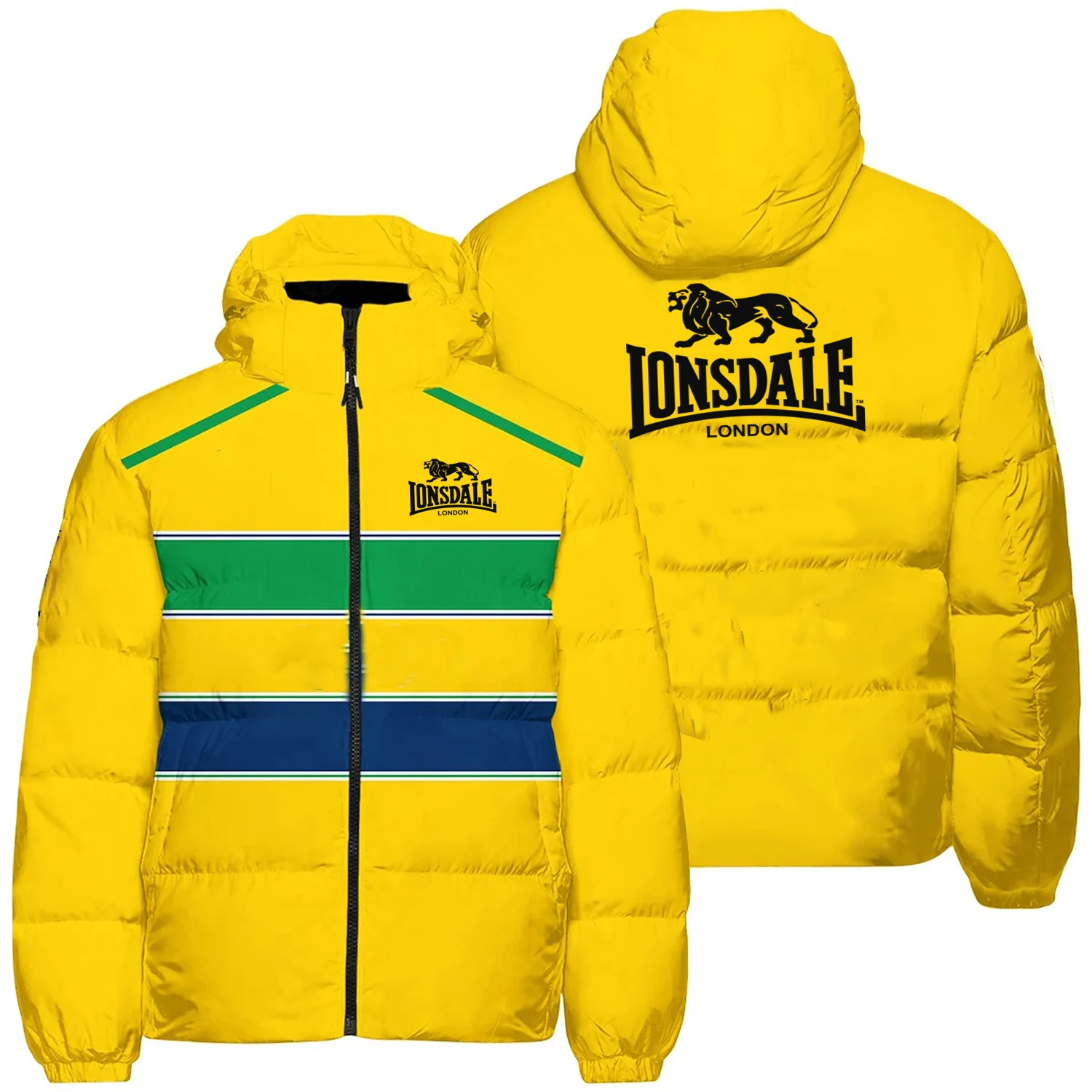 

Новая хлопковая куртка LONSDALE, повседневное и теплое мужское пальто, новая хлопковая куртка, с капюшоном, универсальная, утолщенная, зимняя, защищающая от холода.