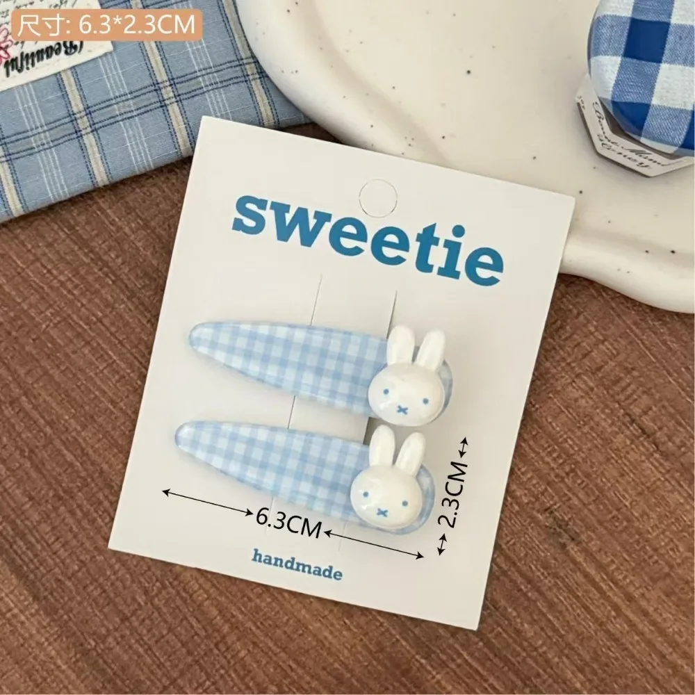 Cute Cartoon Miffy Rabbit BB Clip Kawaii Hair Clip Sweet Girlish Heart Women Student Bangs Side Hair Accessory Daily Wear Gift view 3
