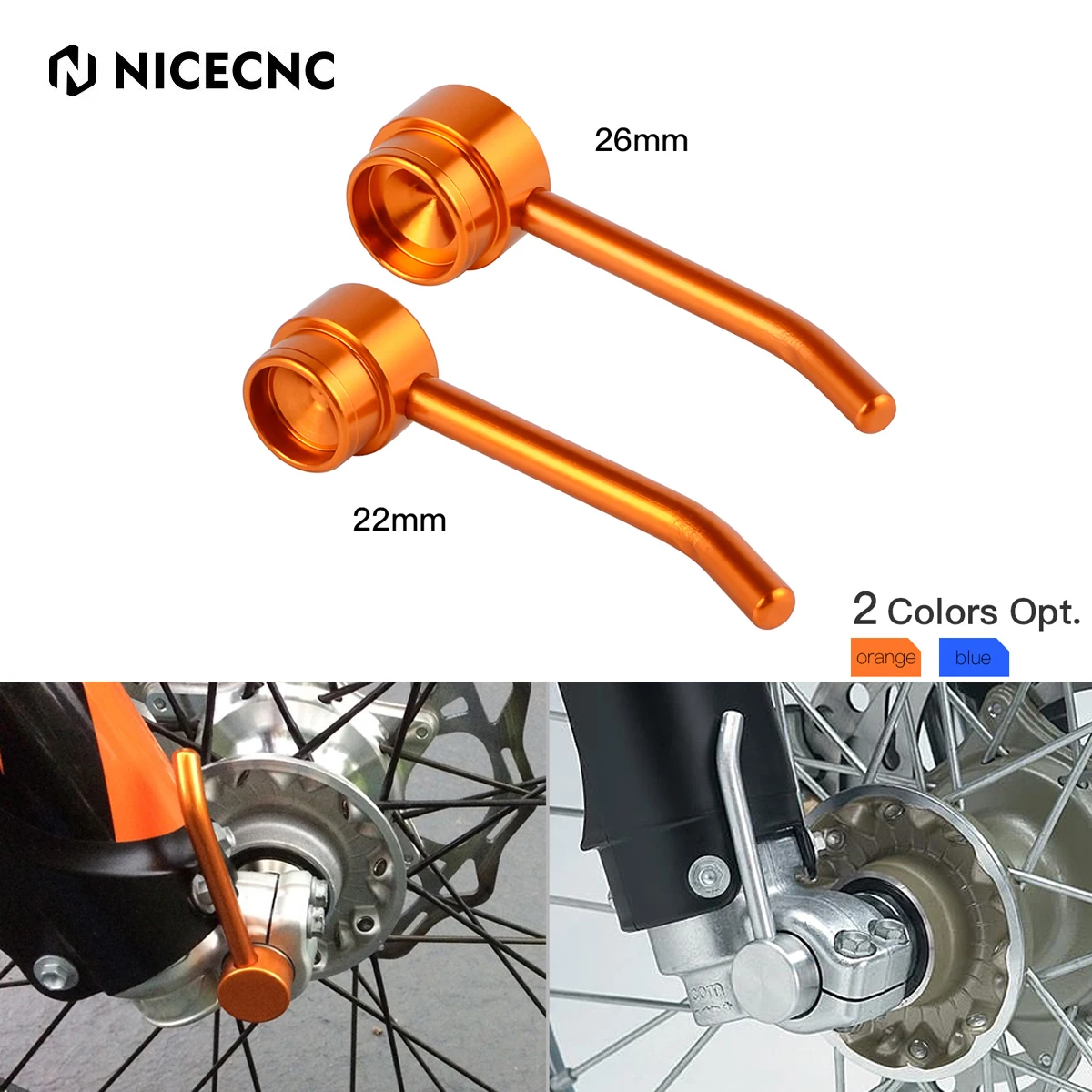 

NICECNC For KTM EXC 300 EXC 250 EXCF 350 EXC 450 SX 125 SXF 250 SXF 450 XCW 300 22mm/26mm Front Wheel Axle Puller Removal Tool