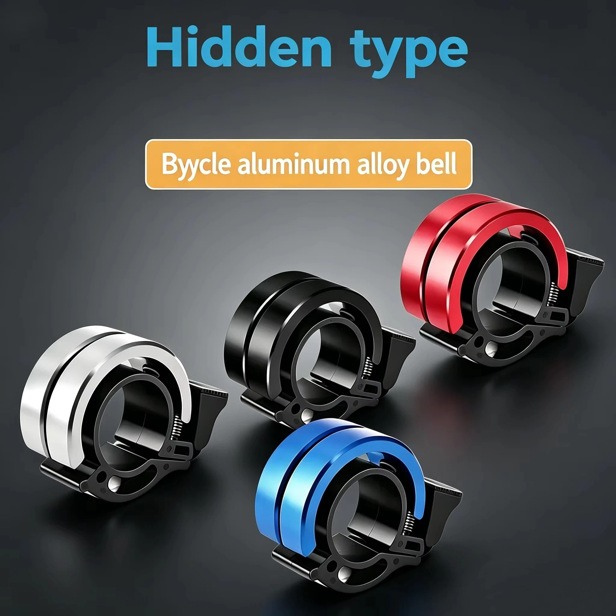 22mm Doppelring MTB Fahrradklingel, Legierungs-Fahrradhorn, Klarer Klingelton, Piepton-Effekt, Warnalarmglocke, Lenkermontierte Klingel