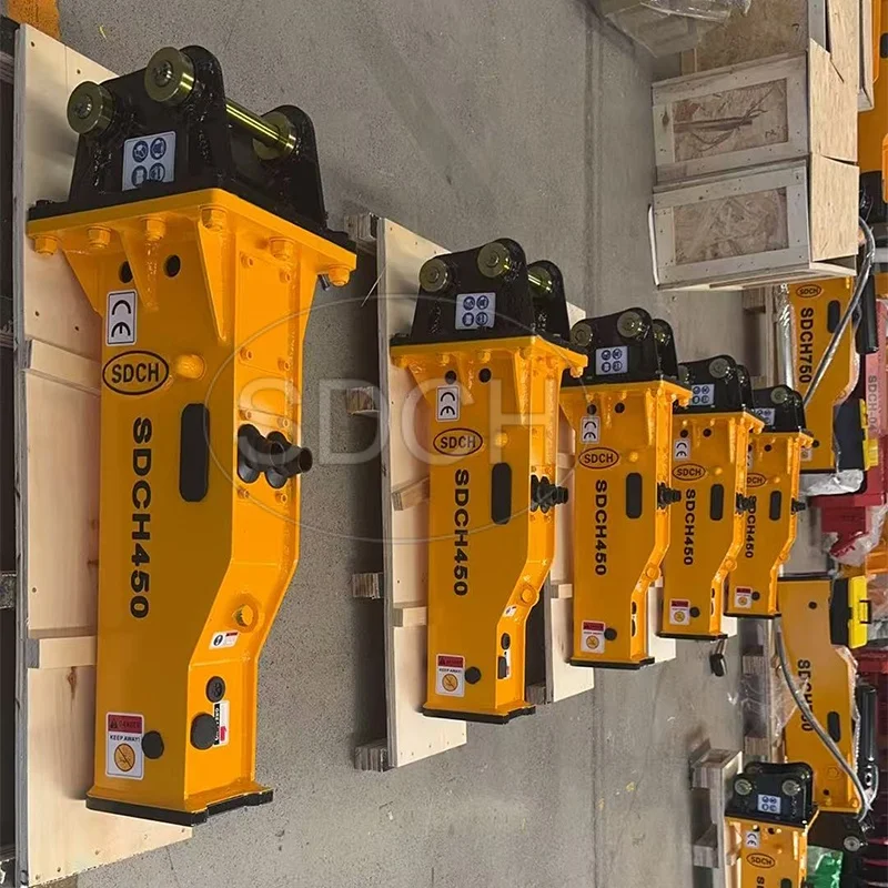 Mini Excavator Hydraulic Rock Breaker Hammer Attachment, Professional Manufacturer Supply For 1-2Ton Lightweight Construction Di
