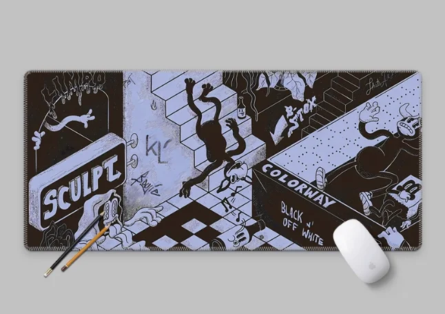 

Rubber Tube Table Edition Mouse Pad Super Large Waterproof Thickened Esports Gaming Slide Kawaii Gaming Keyboard Table Computer