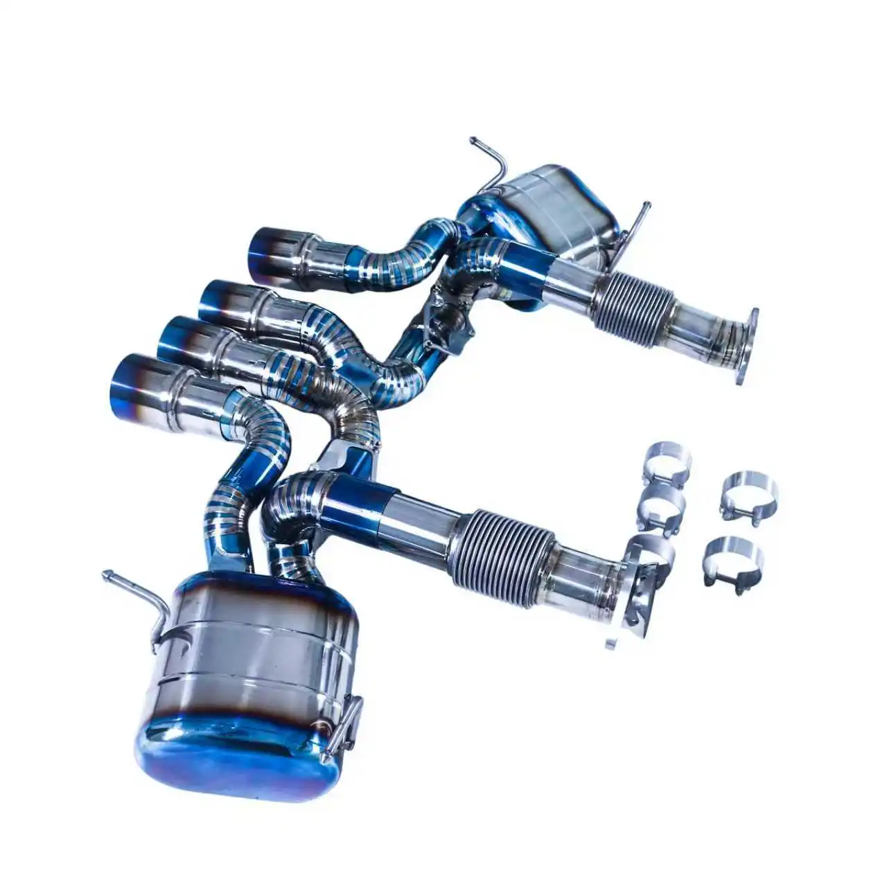 GFC exhaust/Suitable for 2020-2026 Corvette C8 ZRI 5.5L Catback titanium alloy blued finish performance valve exhaust system