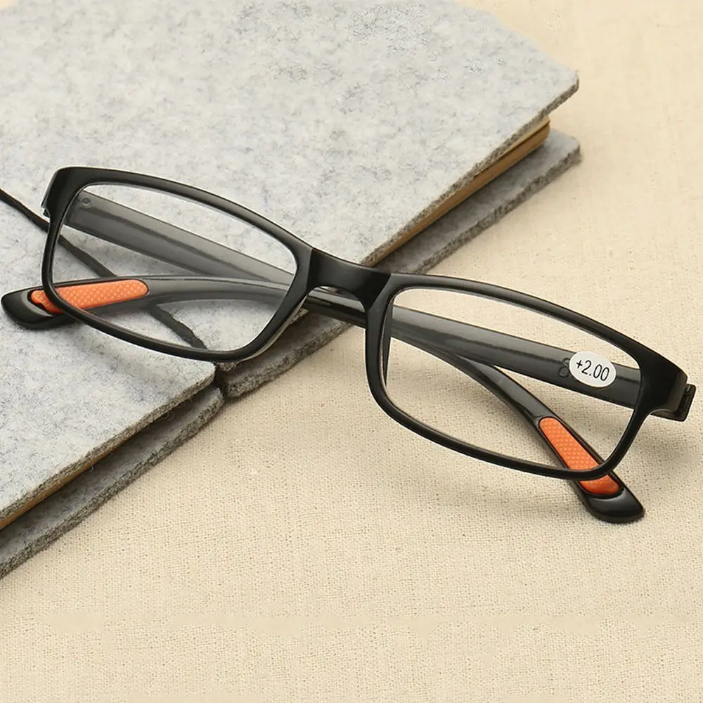 Vintage Reading Glasses Fashion Resin Anti-skidding Eyeglasses Men Women Ultra-light Office Computer Goggles Vision Care