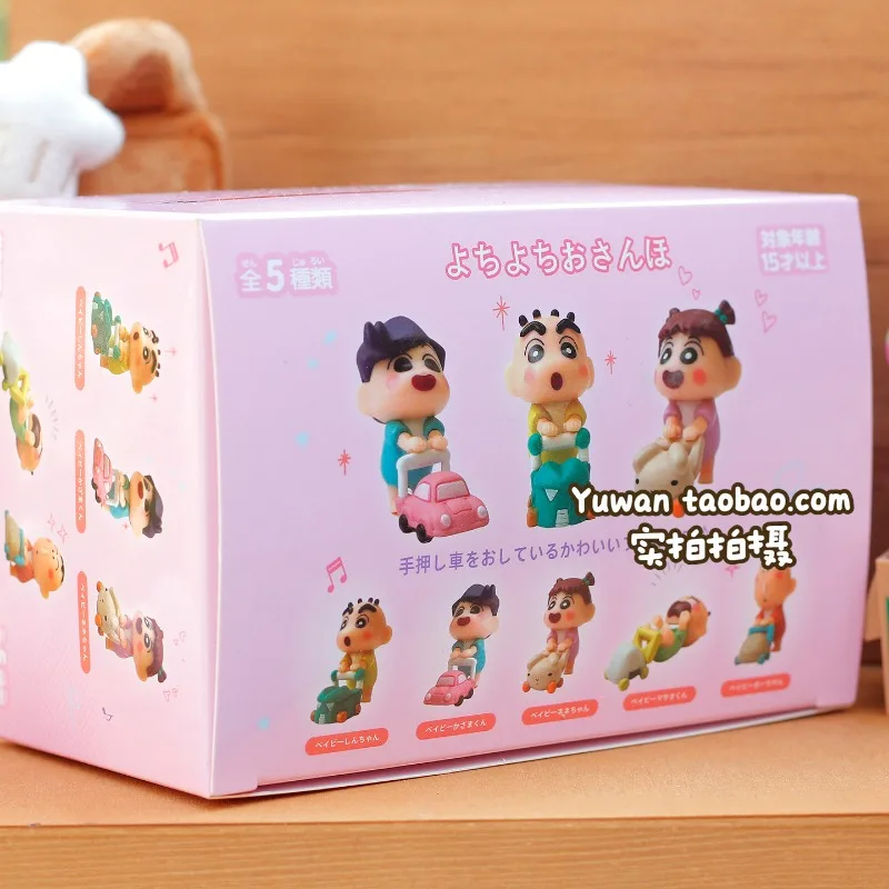 

Коллекционные фигурки Crayon Shin-chan: серия «Детская тележка», миниатюрные аниме-фигурки, игрушки-сюрпризы, модели кукол, украшения
