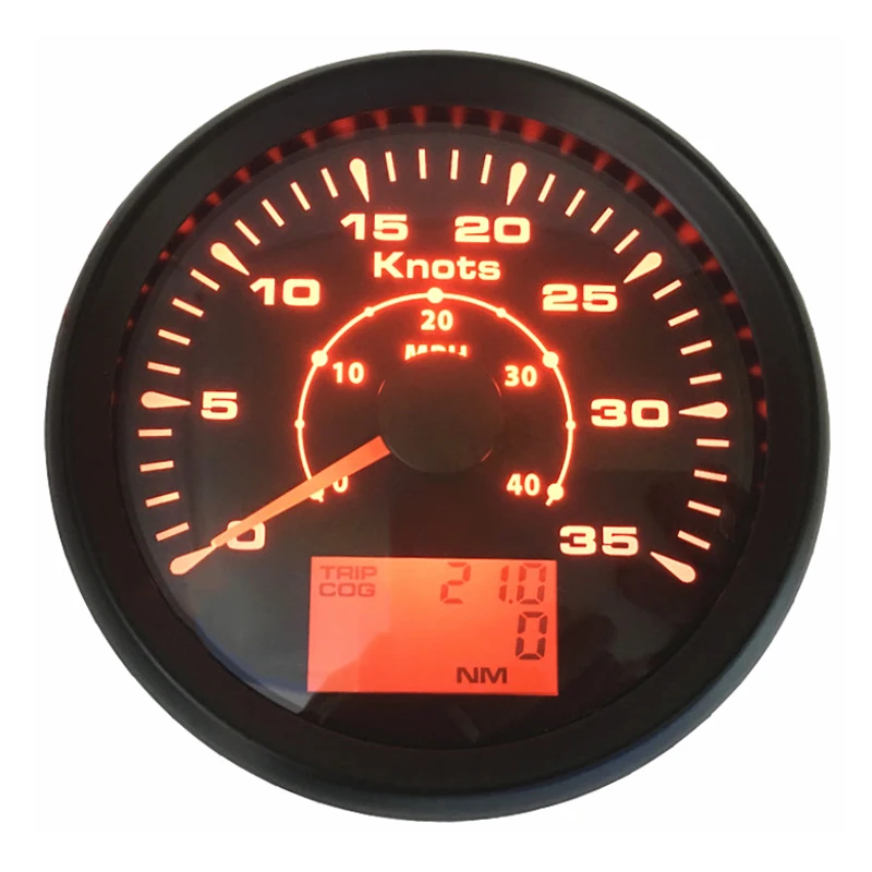 

Free Shipping 0-35Knots GPS Speedometers 85mm Marine Waterproof Speed Odometers Trip Meters 0-40MPH with Antenna for Boat Yacht