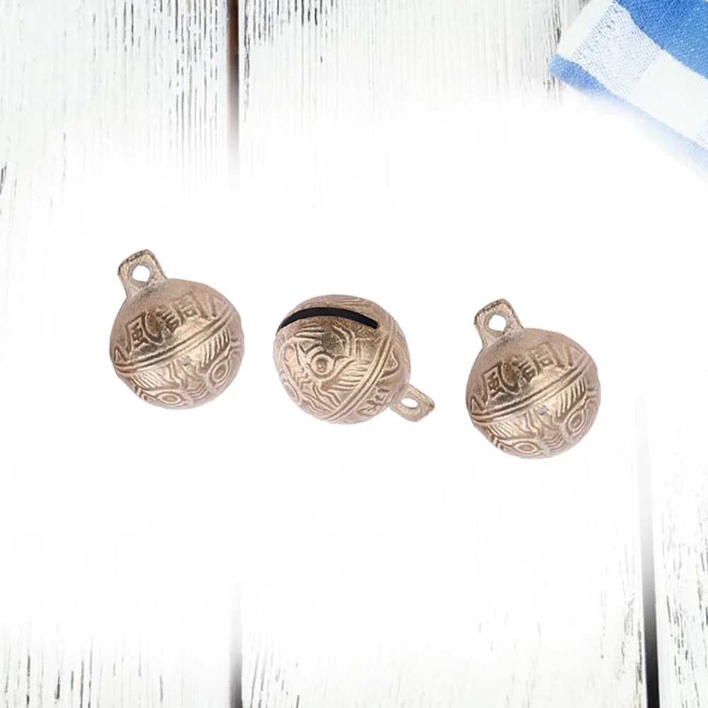 3 قطعة 50 مللي متر النمر رئيس نمط أجراس النحاس اكسسوارات ديكورات المنزل الإبداعية الألحان الصوت أجراس النحاس اكسسوارات #6