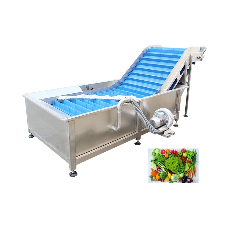 Industrial New Condition Fruit Vegetable Cleaning Machine Dates Washing Cleaning PLC with Motor Engine Bearing Core Components