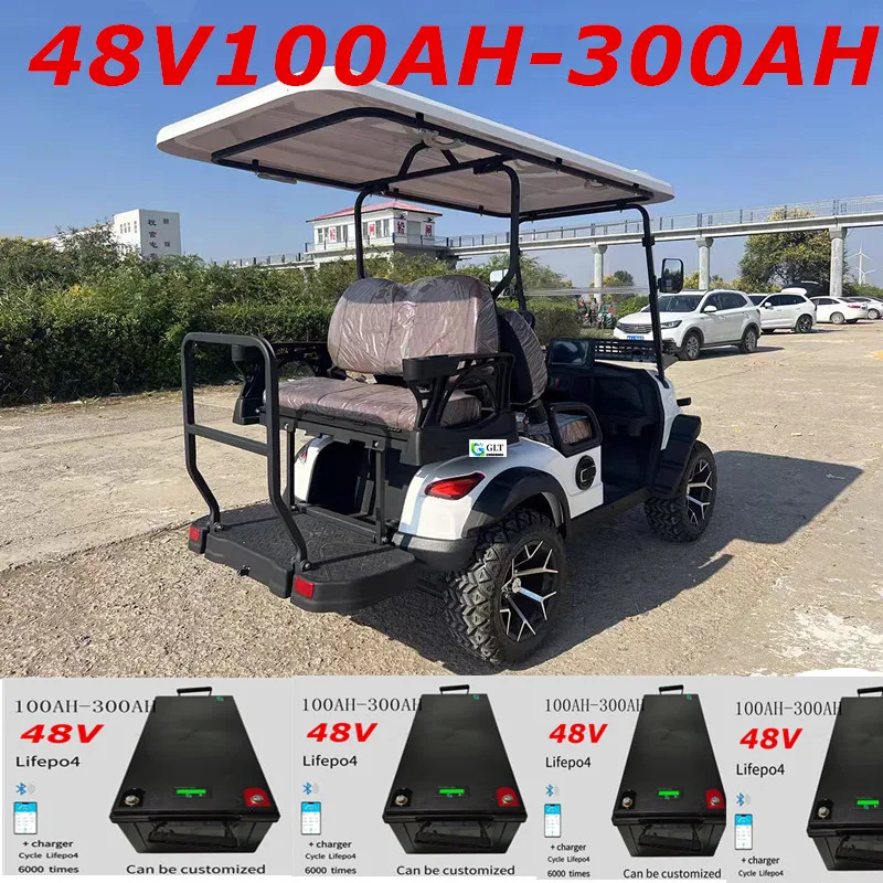 

GLT 48V 50Ah - 400ah Lifepo4 литиевый аккумулятор Bluetooth Parellel для солнечной системы 3000W 5000W 6000W инвертор