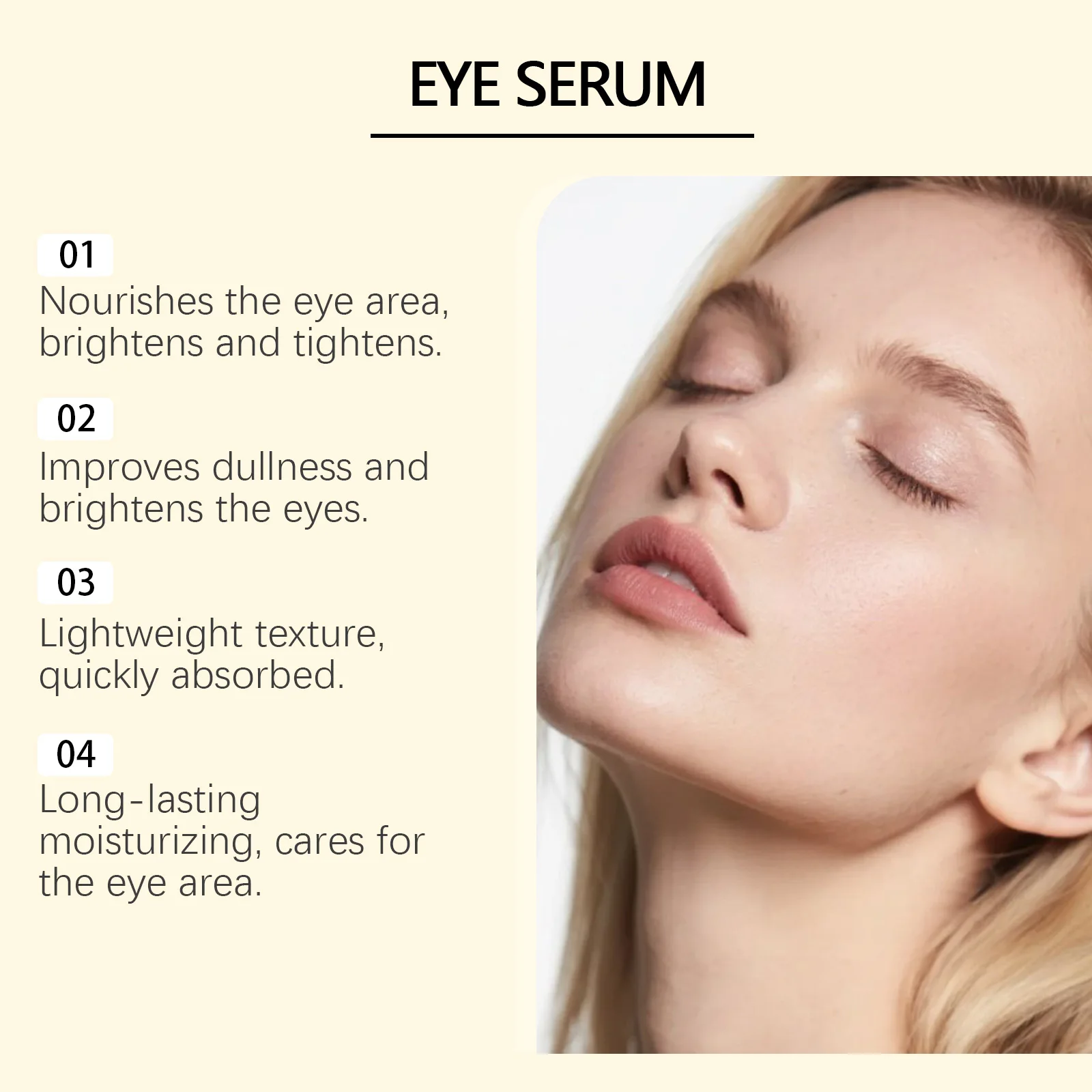 Retinol Eye Serum Roller For Dark Circles Puffy Eyes Wrinkle Firming Hydrating Treatment Gentle Roll On Brightening Eye Care view 3