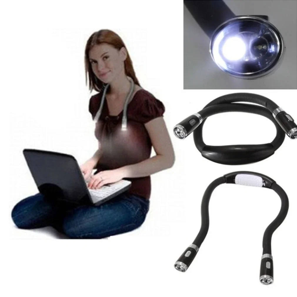 Portable LED Huglight Hands-free Flexible Book Reading Light Hug Lamp Torch Neck Mini Lights Home Outdoor