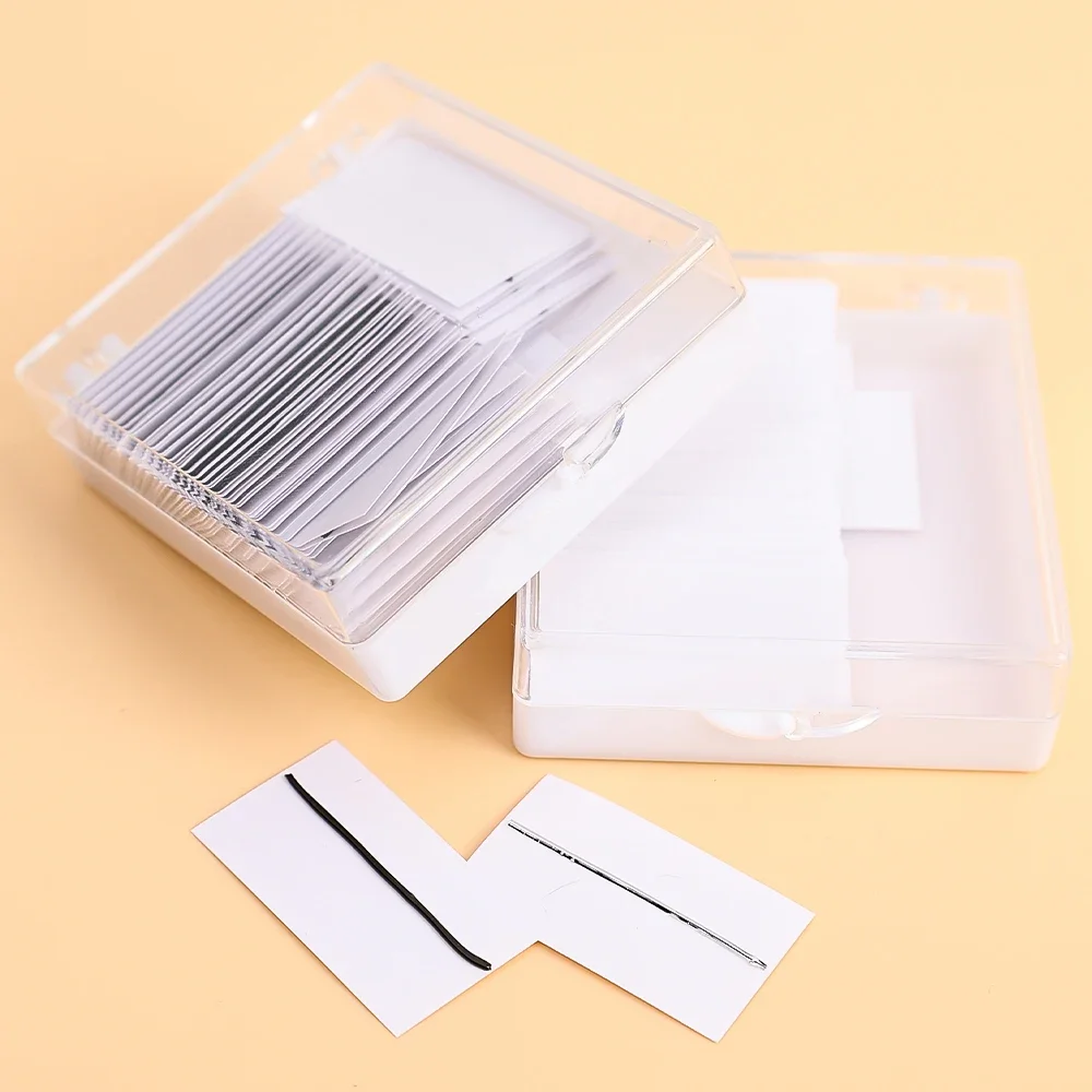 40/50 ピース/箱再利用可能な自己粘着接着剤不使用まつげ接着剤ストリップつけまつげメイクツール接着剤なしまつげ低刺激性