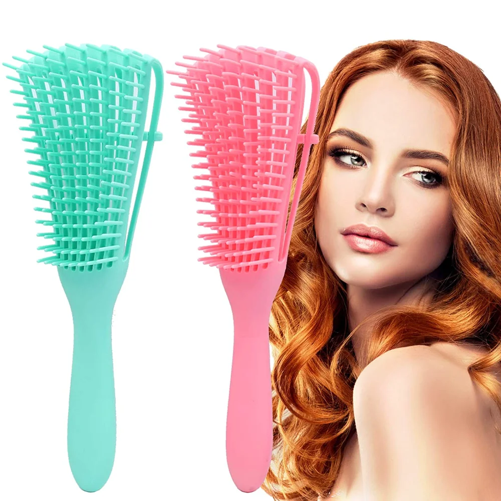 Women Men Hair Comb Detangling Brush Scalp Massage Hair Brush Detangler Brush for Curly Hair Thick Hair Octopus Hairbrush Salon