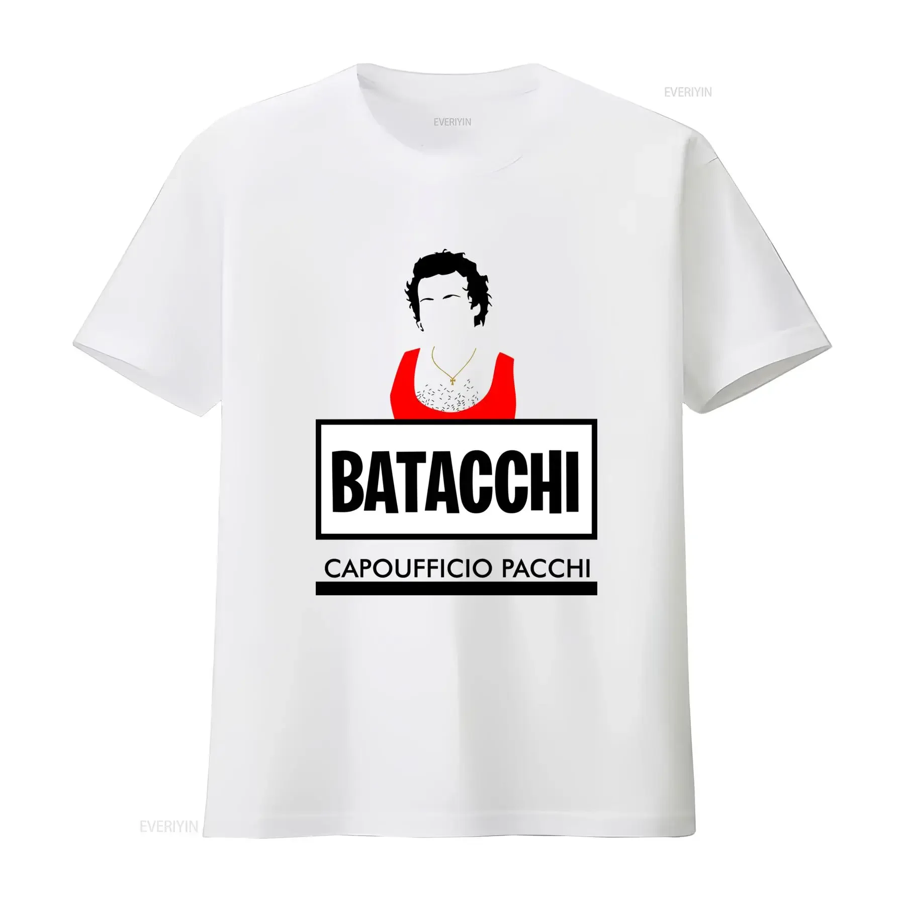 T-shirt da uomo Ugo Fantozzi Film Loris Batacchi ruolo di manager del Package Office girocollo casual design iconico vintage