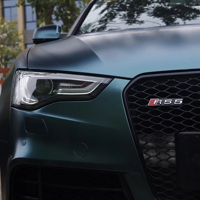 Satin Metallic Film Car Carbon Fiber Texture Carbon Fiber Production Dark Green