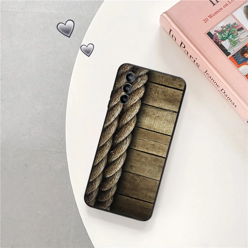 Silicone Black Phone Case for Motorola G72 G53 G73 G9 G50 G51 G60 G71 G22 G32 G52  Retro Wood Textures Moto Edge 30 20 40 Cover