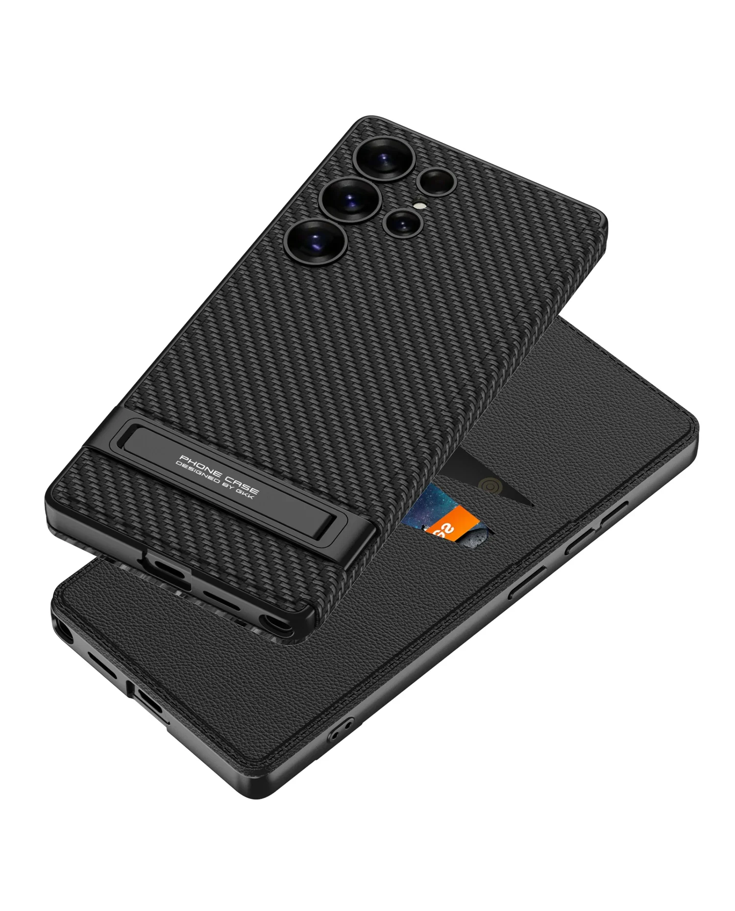 Portfel z podpórką i miejscem na kartę Galwanizowane etui na telefon ze skóry PU z pełnym pokryciem do Samsung Galaxy S25 Ultra Flip Cover